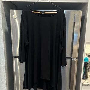 Alfani Elegant Black Women's Tunic Top